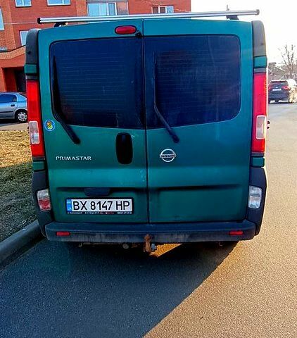 Зелений Ніссан Прімастар, об'ємом двигуна 2 л та пробігом 254 тис. км за 13500 $, фото 1 на Automoto.ua