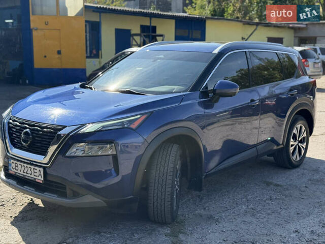 Синий Ниссан Rogue, объемом двигателя 2.49 л и пробегом 76 тыс. км за 22900 $, фото 1 на Automoto.ua