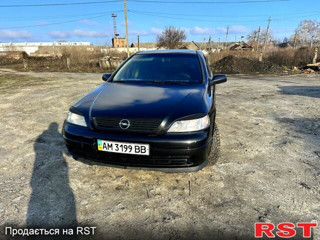 Чорний Опель Астра, об'ємом двигуна 1.4 л та пробігом 245 тис. км за 2700 $, фото 1 на Automoto.ua