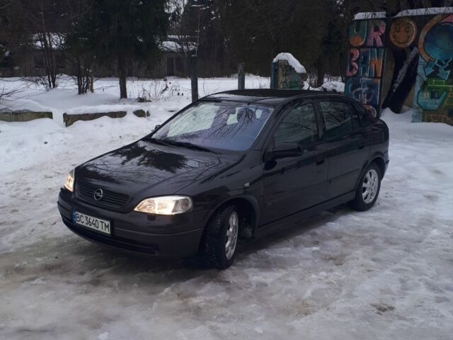 Черный Опель Астра, объемом двигателя 1.6 л и пробегом 290 тыс. км за 3450 $, фото 1 на Automoto.ua