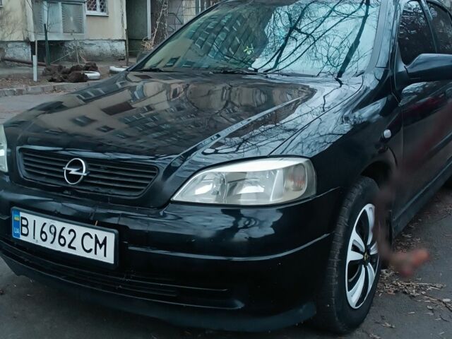 Чорний Опель Астра, об'ємом двигуна 1.6 л та пробігом 344 тис. км за 3500 $, фото 1 на Automoto.ua