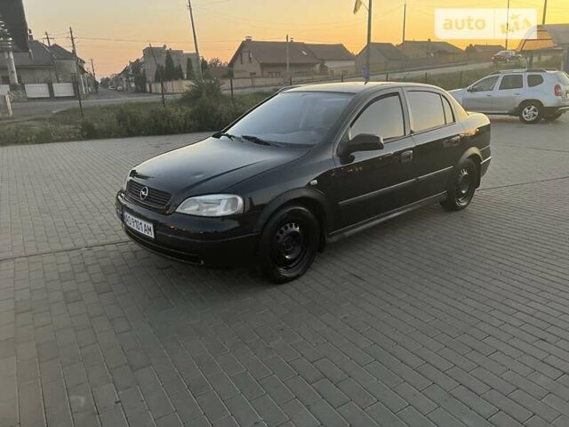 Черный Опель Астра, объемом двигателя 1.4 л и пробегом 236 тыс. км за 1999 $, фото 1 на Automoto.ua