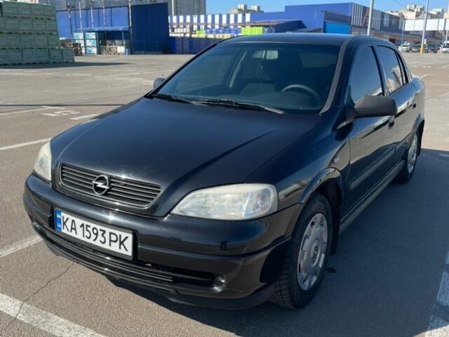 Чорний Опель Астра, об'ємом двигуна 1.4 л та пробігом 200 тис. км за 3500 $, фото 1 на Automoto.ua