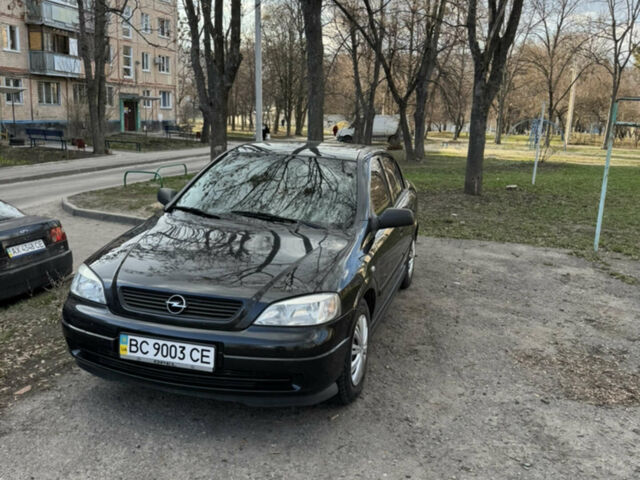 Чорний Опель Астра, об'ємом двигуна 1.4 л та пробігом 178 тис. км за 3800 $, фото 1 на Automoto.ua