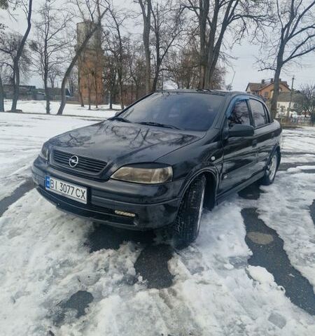 Черный Опель Астра, объемом двигателя 1.39 л и пробегом 268 тыс. км за 2500 $, фото 1 на Automoto.ua