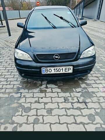 Чорний Опель Астра, об'ємом двигуна 1.6 л та пробігом 203 тис. км за 4500 $, фото 1 на Automoto.ua