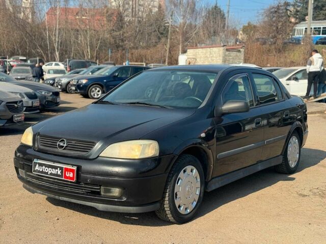 Черный Опель Астра, объемом двигателя 1.4 л и пробегом 150 тыс. км за 4290 $, фото 1 на Automoto.ua