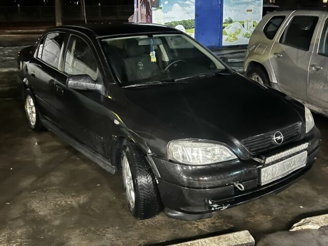 Чорний Опель Астра, об'ємом двигуна 1.4 л та пробігом 130 тис. км за 1400 $, фото 1 на Automoto.ua