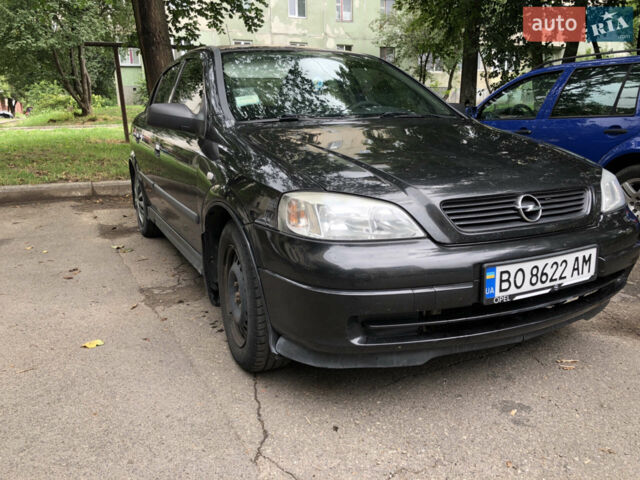 Черный Опель Астра, объемом двигателя 1.4 л и пробегом 167 тыс. км за 4400 $, фото 1 на Automoto.ua