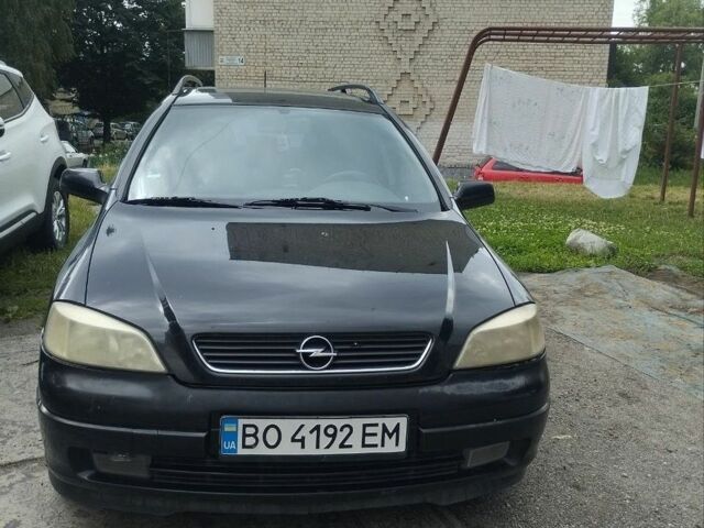 Черный Опель Астра, объемом двигателя 1.6 л и пробегом 351 тыс. км за 1900 $, фото 1 на Automoto.ua