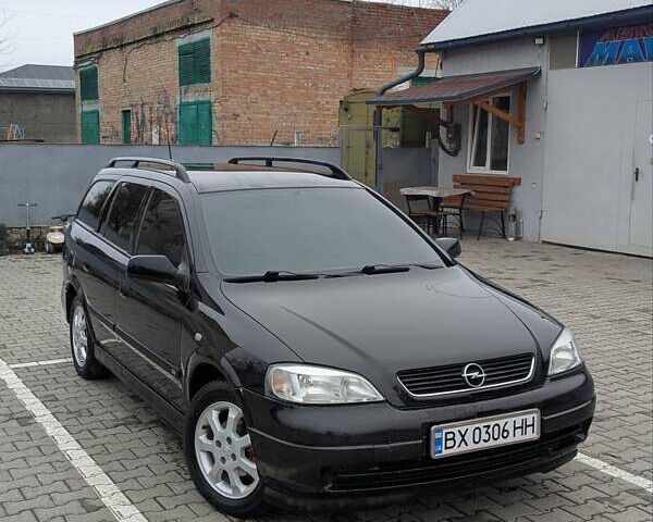 Черный Опель Астра, объемом двигателя 1.6 л и пробегом 280 тыс. км за 3850 $, фото 1 на Automoto.ua