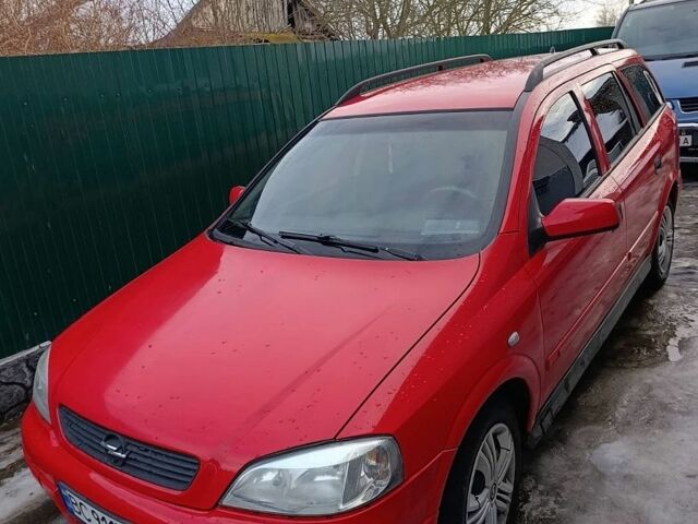 Червоний Опель Астра, об'ємом двигуна 2 л та пробігом 300 тис. км за 3500 $, фото 1 на Automoto.ua