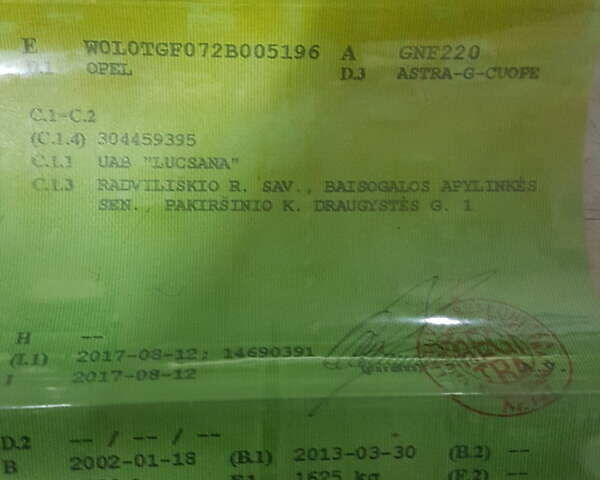 Сірий Опель Астра, об'ємом двигуна 2.2 л та пробігом 209 тис. км за 4500 $, фото 1 на Automoto.ua