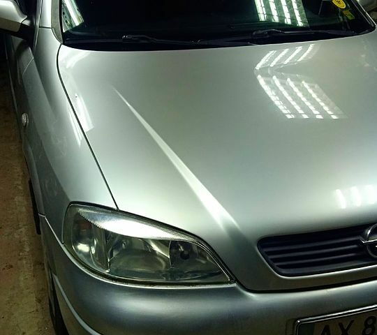 Серый Опель Астра, объемом двигателя 1.6 л и пробегом 130 тыс. км за 3200 $, фото 1 на Automoto.ua