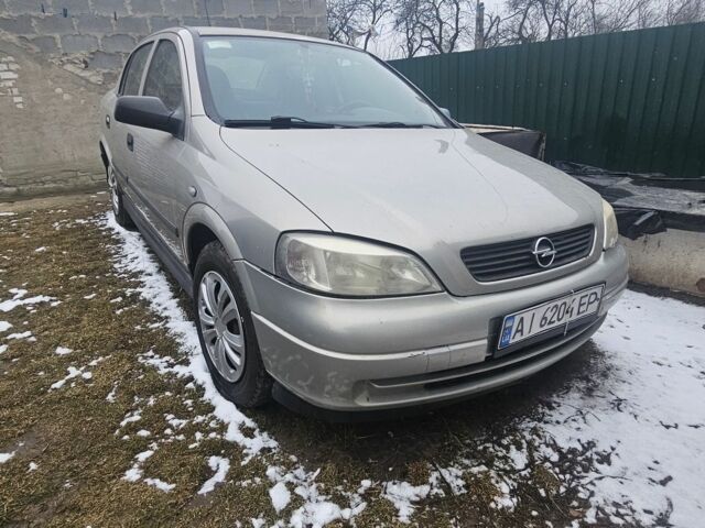 Серый Опель Астра, объемом двигателя 1.6 л и пробегом 60 тыс. км за 3300 $, фото 1 на Automoto.ua