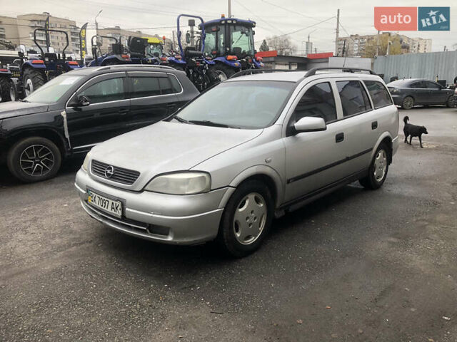 Серый Опель Астра, объемом двигателя 1.6 л и пробегом 323 тыс. км за 1700 $, фото 1 на Automoto.ua