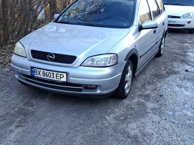 Серый Опель Астра, объемом двигателя 1.6 л и пробегом 235 тыс. км за 3200 $, фото 1 на Automoto.ua