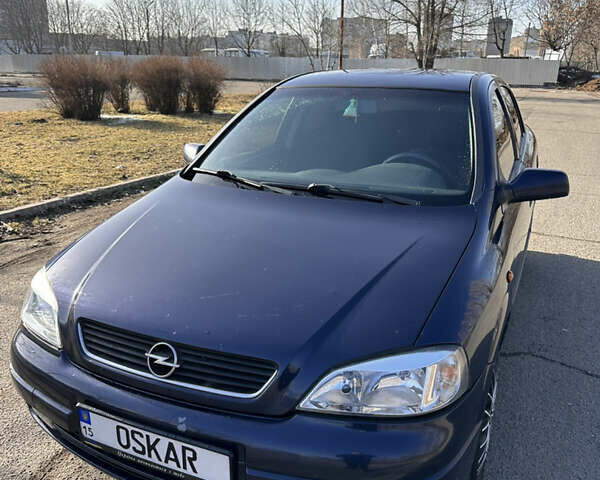 Синій Опель Астра, об'ємом двигуна 1.6 л та пробігом 329 тис. км за 3000 $, фото 1 на Automoto.ua