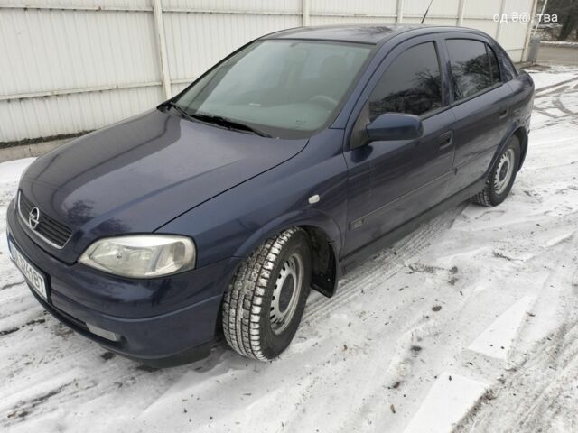Синій Опель Астра, об'ємом двигуна 1.6 л та пробігом 322 тис. км за 2600 $, фото 1 на Automoto.ua