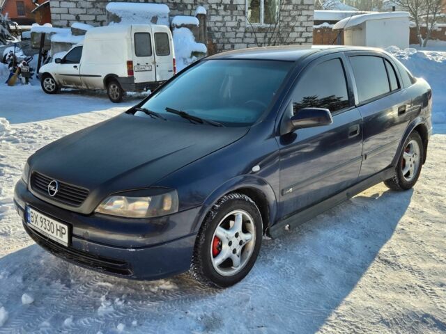 Синій Опель Астра, об'ємом двигуна 1.4 л та пробігом 196 тис. км за 1999 $, фото 1 на Automoto.ua