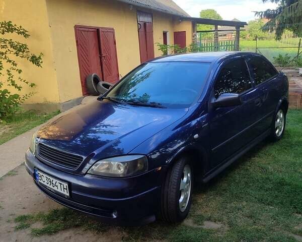 Синий Опель Астра, объемом двигателя 1.6 л и пробегом 350 тыс. км за 2700 $, фото 1 на Automoto.ua