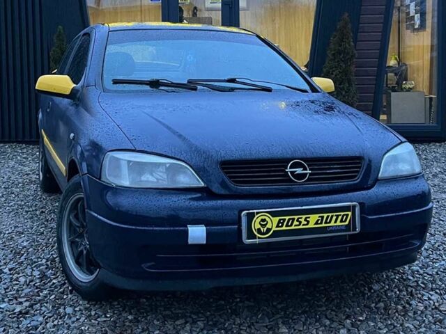 Синий Опель Астра, объемом двигателя 1.4 л и пробегом 347 тыс. км за 3600 $, фото 1 на Automoto.ua