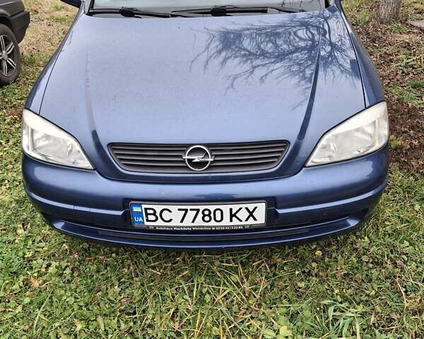 Синий Опель Астра, объемом двигателя 1.6 л и пробегом 209 тыс. км за 3700 $, фото 1 на Automoto.ua