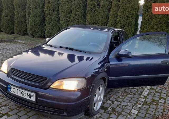 Синий Опель Астра, объемом двигателя 1.6 л и пробегом 375 тыс. км за 2100 $, фото 1 на Automoto.ua