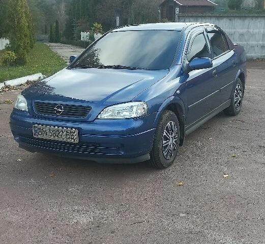 Синій Опель Астра, об'ємом двигуна 1.6 л та пробігом 200 тис. км за 4600 $, фото 1 на Automoto.ua