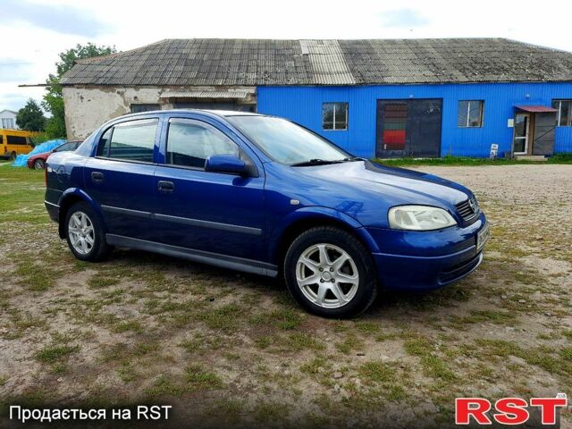 Синий Опель Астра, объемом двигателя 1.4 л и пробегом 174 тыс. км за 4200 $, фото 1 на Automoto.ua