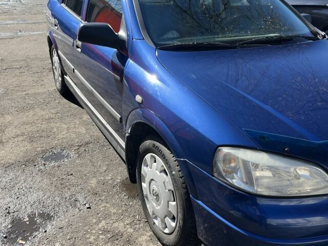 Синий Опель Астра, объемом двигателя 1.4 л и пробегом 175 тыс. км за 3500 $, фото 1 на Automoto.ua