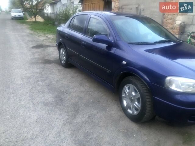 Синий Опель Астра, объемом двигателя 1.4 л и пробегом 156 тыс. км за 3500 $, фото 1 на Automoto.ua