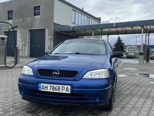 Синий Опель Астра, объемом двигателя 1.4 л и пробегом 191 тыс. км за 3500 $, фото 1 на Automoto.ua
