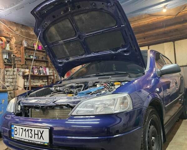 Синий Опель Астра, объемом двигателя 1.4 л и пробегом 32 тыс. км за 3600 $, фото 1 на Automoto.ua