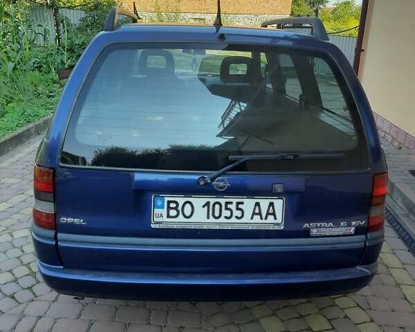 Синий Опель Астра, объемом двигателя 1.6 л и пробегом 208 тыс. км за 2500 $, фото 1 на Automoto.ua