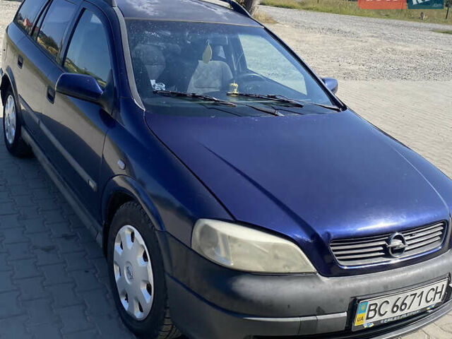 Синий Опель Астра, объемом двигателя 2 л и пробегом 334 тыс. км за 2200 $, фото 1 на Automoto.ua