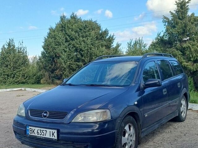 Синій Опель Астра, об'ємом двигуна 2 л та пробігом 400 тис. км за 2200 $, фото 1 на Automoto.ua