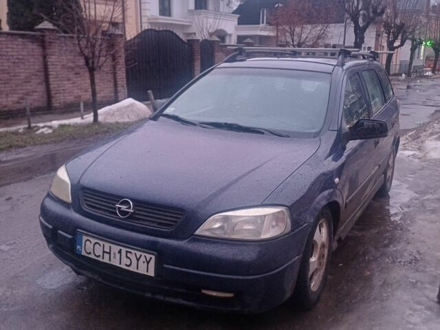 Синий Опель Астра, объемом двигателя 2 л и пробегом 482 тыс. км за 1113 $, фото 1 на Automoto.ua