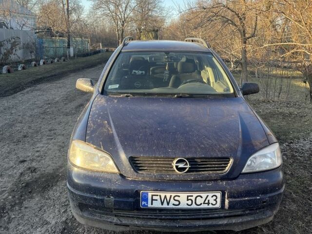 Синий Опель Астра, объемом двигателя 1.7 л и пробегом 300 тыс. км за 1450 $, фото 1 на Automoto.ua