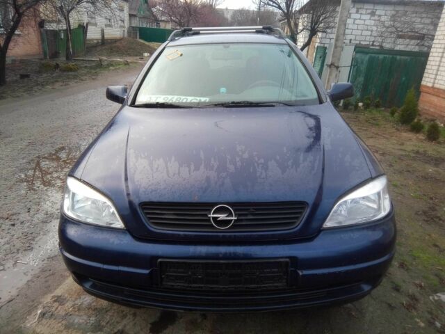 Синий Опель Астра, объемом двигателя 1.6 л и пробегом 410 тыс. км за 2299 $, фото 1 на Automoto.ua