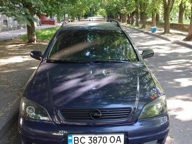 Синий Опель Астра, объемом двигателя 1.69 л и пробегом 461 тыс. км за 3100 $, фото 1 на Automoto.ua