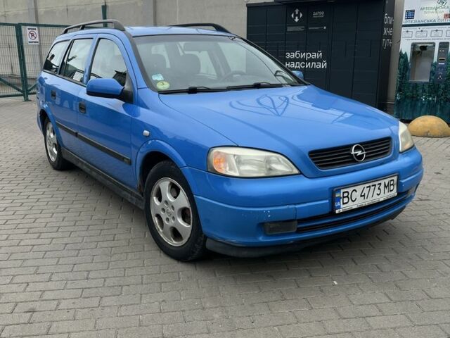 Синій Опель Астра, об'ємом двигуна 2 л та пробігом 316 тис. км за 1499 $, фото 1 на Automoto.ua
