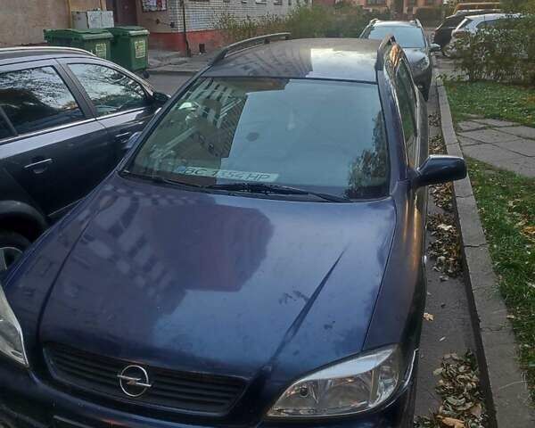 Синій Опель Астра, об'ємом двигуна 2 л та пробігом 350 тис. км за 1500 $, фото 1 на Automoto.ua