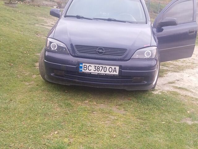 Синий Опель Астра, объемом двигателя 1.7 л и пробегом 447 тыс. км за 2300 $, фото 1 на Automoto.ua