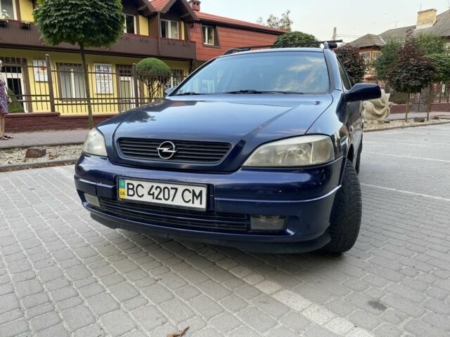 Синий Опель Астра, объемом двигателя 1.7 л и пробегом 380 тыс. км за 3300 $, фото 1 на Automoto.ua
