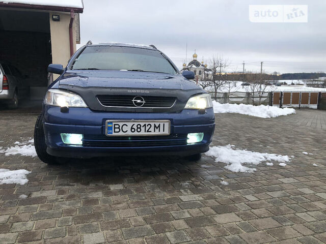 Синий Опель Астра, объемом двигателя 1.8 л и пробегом 223 тыс. км за 3900 $, фото 1 на Automoto.ua