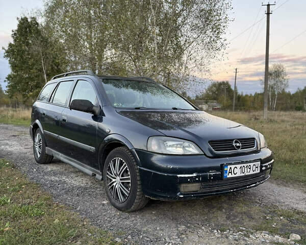 Синий Опель Астра, объемом двигателя 2 л и пробегом 270 тыс. км за 2500 $, фото 1 на Automoto.ua