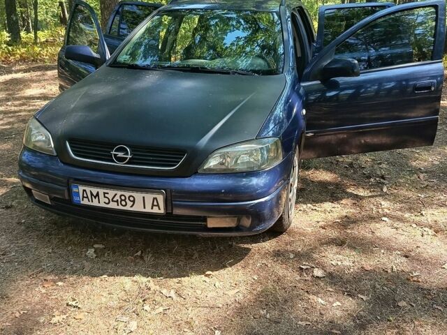 Синій Опель Астра, об'ємом двигуна 2 л та пробігом 341 тис. км за 2850 $, фото 1 на Automoto.ua