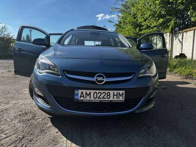 Синий Опель Астра, объемом двигателя 1.4 л и пробегом 116 тыс. км за 7800 $, фото 1 на Automoto.ua
