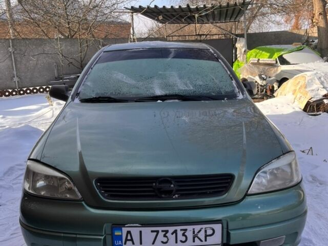 Зеленый Опель Астра, объемом двигателя 1.39 л и пробегом 160 тыс. км за 2800 $, фото 1 на Automoto.ua